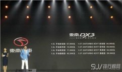 东南DX3二月销量 性价比不错但近一年来销量下滑异常严重